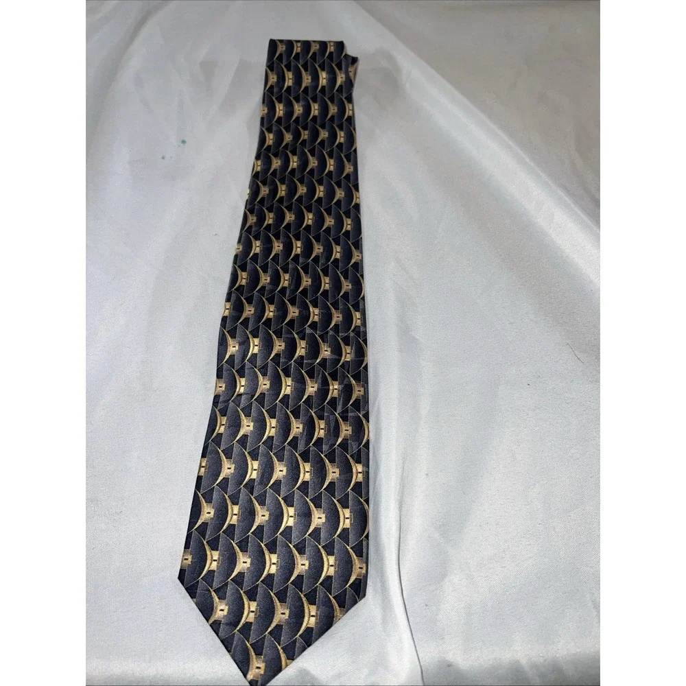 Boston Traders Blue 100% Silk Men's Neck‎ Tie Made In USA 436